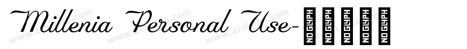 Millenia Personal Use字体转换
